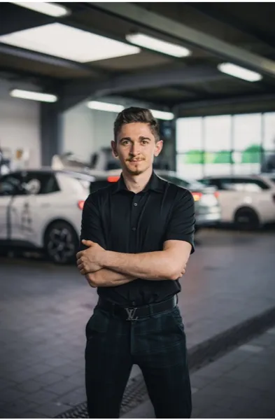 David Stancin im Autohaus